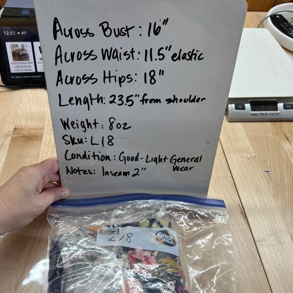 Angie Floral Off-Shoulder Boho Bell Sleeve Romper Blue Multicolor Size Medium - Picture 10 of 10